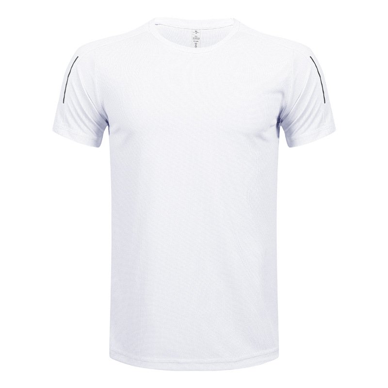 MT2416 Manufacturer Custom Reflective Stripe Quick Dry Breathable Fitness Gym T Shirts Plus Size Men's T-Shirts