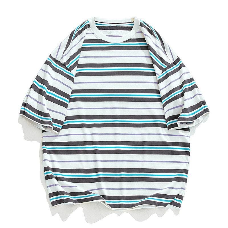 Good Price- Wholesale men's Tshirt Horizontal Striped design - 100% cotton t-shirt export to USA,EU,UK market
