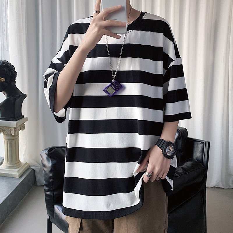 Good Price- Wholesale men's Tshirt Horizontal Striped design - 100% cotton t-shirt export to USA,EU,UK market