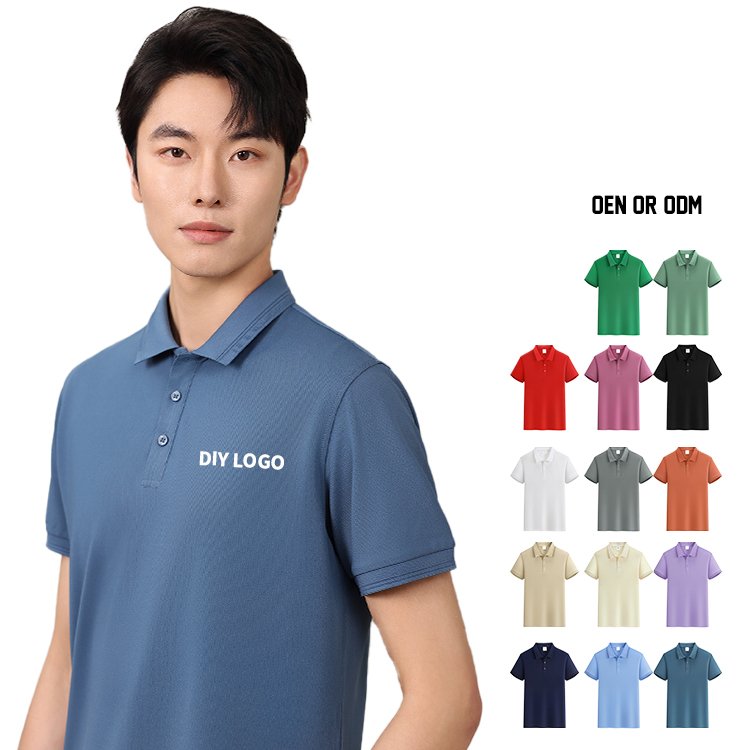 Wholesale Custom logo printing embroidery Golf polo shirt 100%cotton blank Polo t-shirt