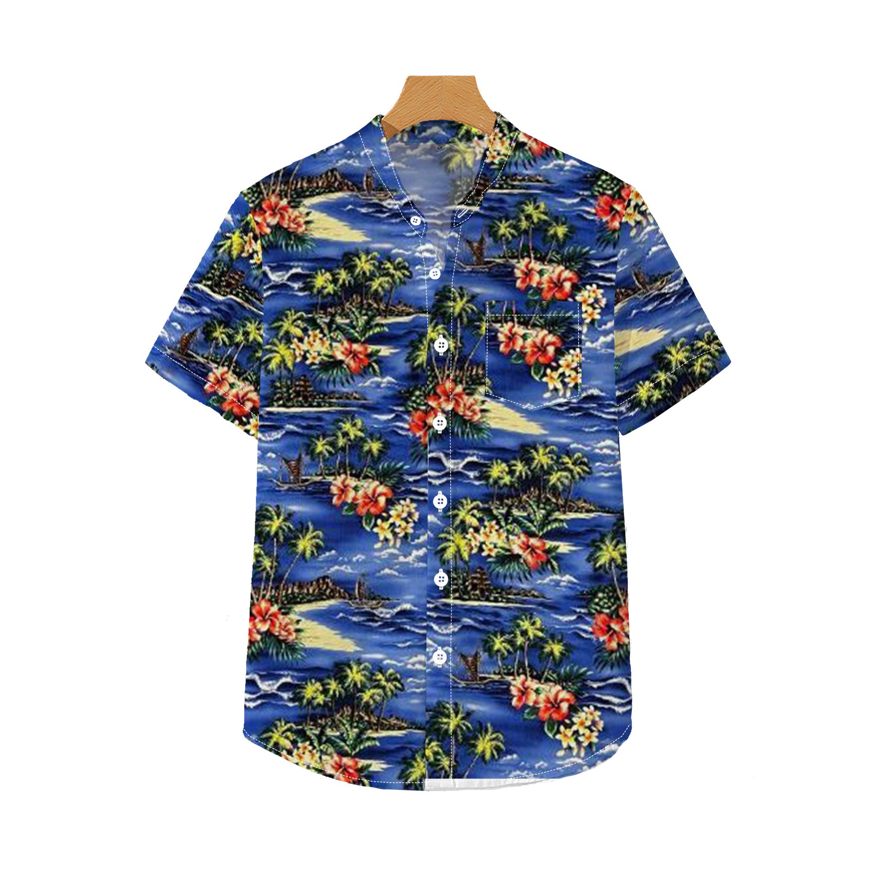 Hawaii Shirt 2024 Summer Short Sleeve Print Men's T-shirt Shirt Fashion Resort Beach Casual T-shirt Top Oversized Men's Clothing