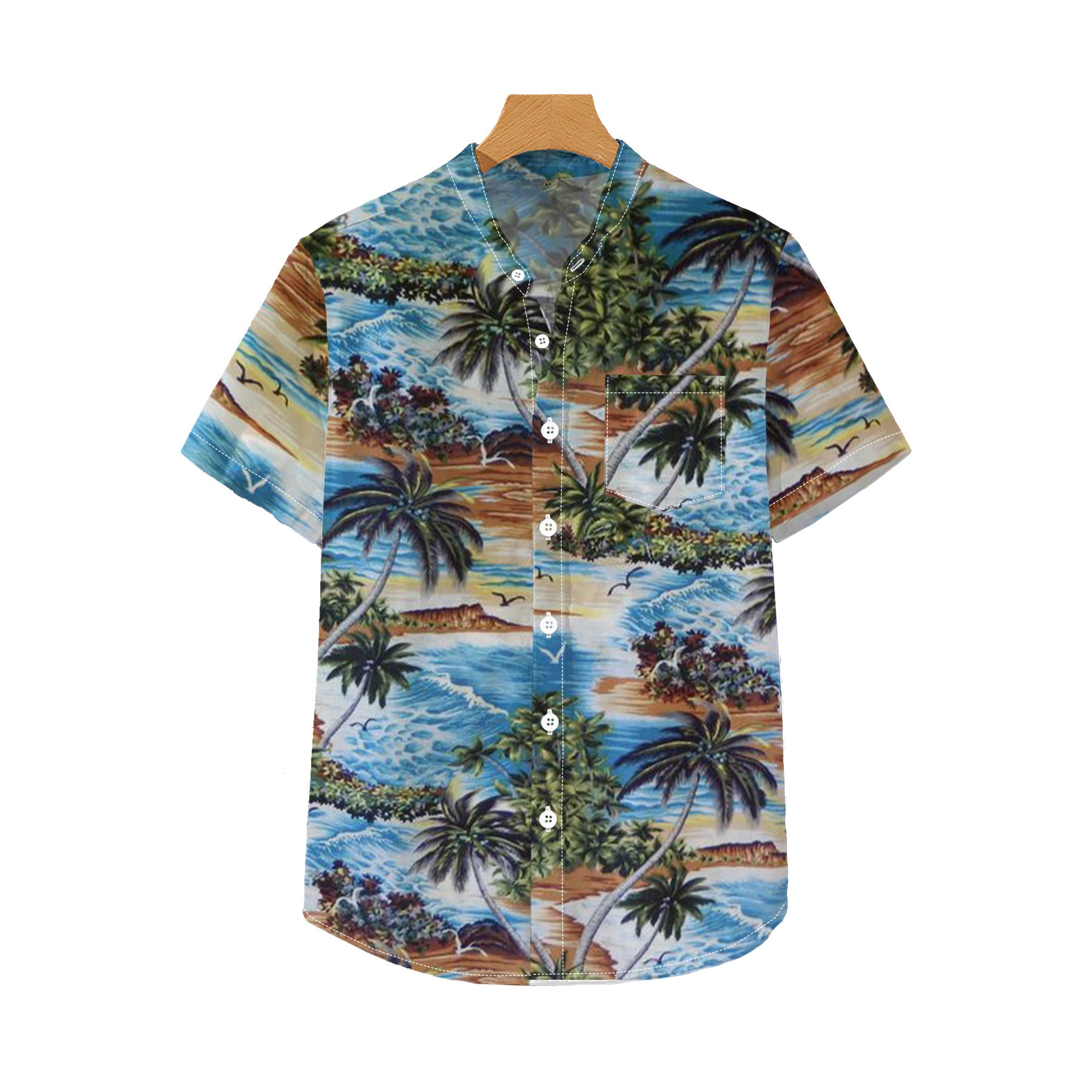 Hawaii Shirt 2024 Summer Short Sleeve Print Men's T-shirt Shirt Fashion Resort Beach Casual T-shirt Top Oversized Men's Clothing