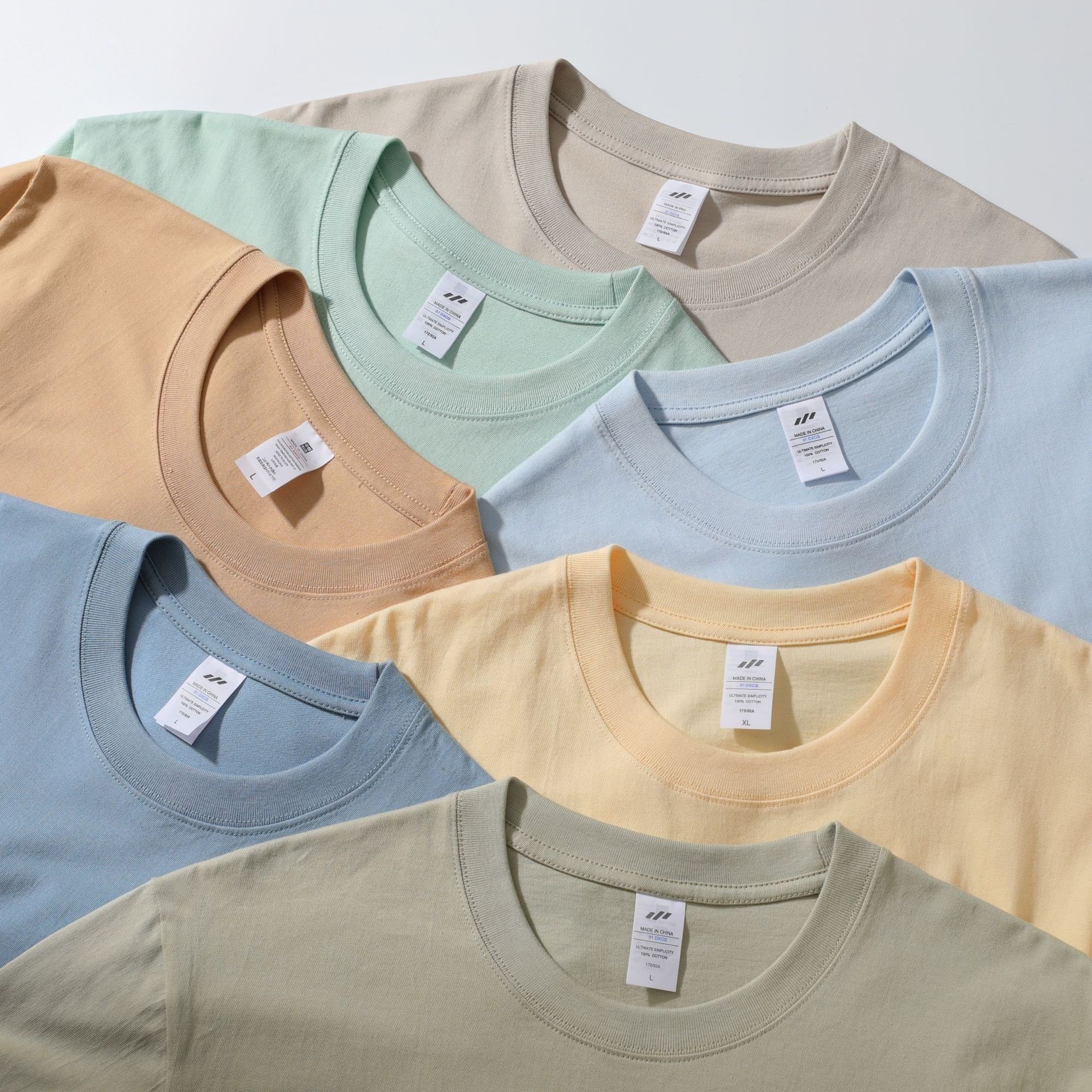 Plain Short Sleeve 100% Cotton T Shirt 230gsm Heavyweight Summer Quality T Shirt Custom Men's T-Shirts