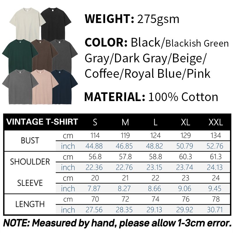 Men's Wholesale Oversized T Shirt 100% Cotton T-shirt Manufacturer Graphic Unisex Streetwear Hip Hop Acid Wash Vintage T Shirts