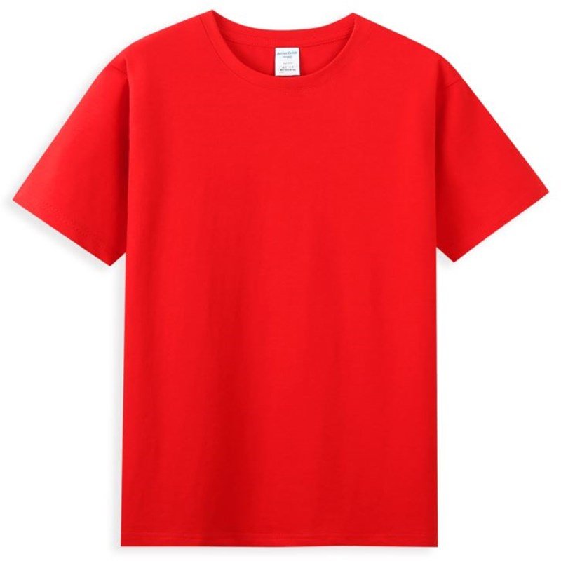 High quality 190g 100% cotton custom logo printing solid color plain blank oversized unisex short sleeve men's t-shirts
