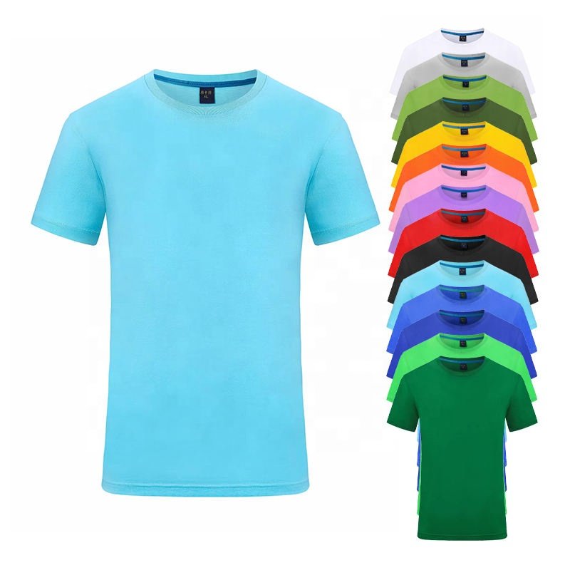2023 New colour Men's Cotton Solid Color Short Sleeve Casual Loose Oversize T-Shirt Gym Muscle Bodybuilding Top