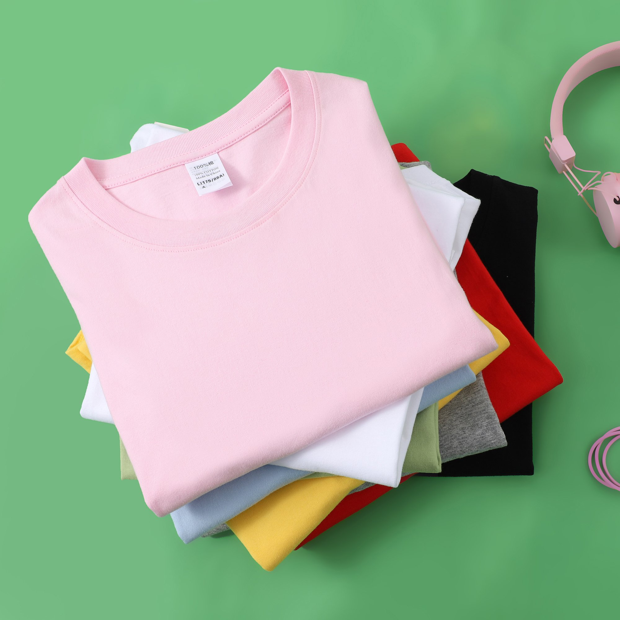 Wholesale OEM/ODM Custom Logo 100% Cotton T shirt For Men Blank Unisex T Shirt Plain Men's T-shirts Print Logo