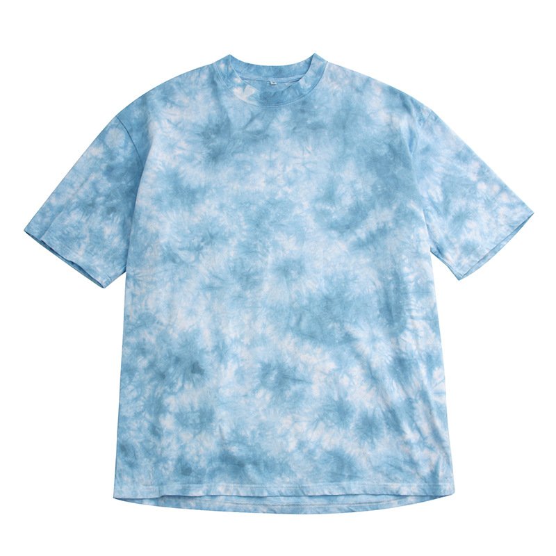 Custom high quality vintage fashion tie dye oversized drop shoulder men's t shirt unisex custom logo 100% cotton t-shirts