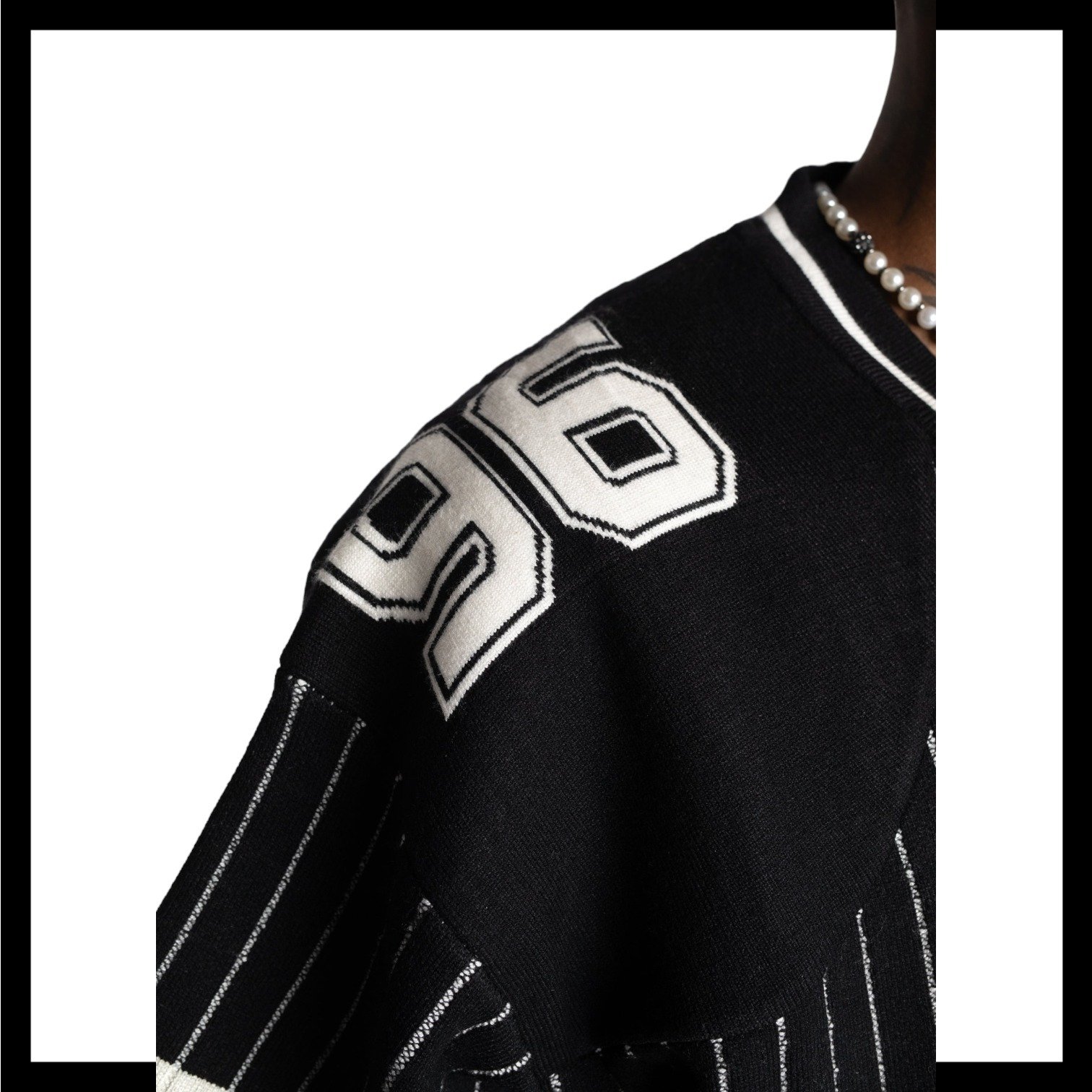Custom Design Logo Cotton Plus Size Short Sleeve Knitwear Knit Football Jerseys Stripes High Quality Knitted men's t-shirt