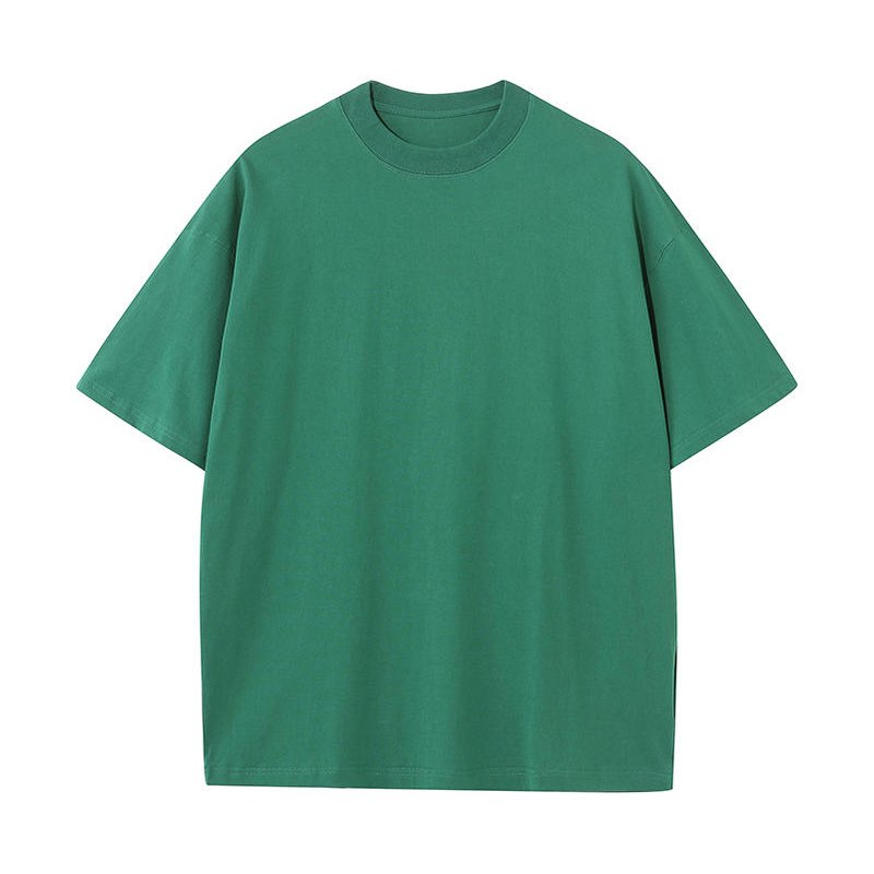 High Quality Organic 100% Cotton Custom T Shirt Blank 230gsm Heavy Weight Oversized Tshirt DTG Printing Men's T-Shirts