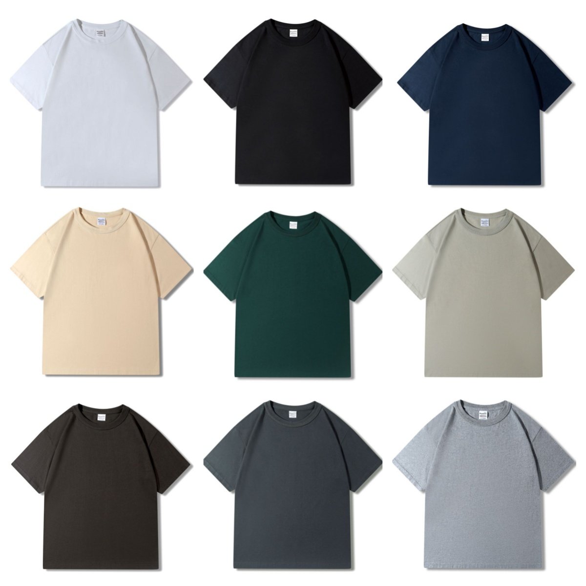 Custom 300G High Quality heavyweight oversized vintage graphic Printing Logo 100% Cotton boxy Men's T-shirts Fitted