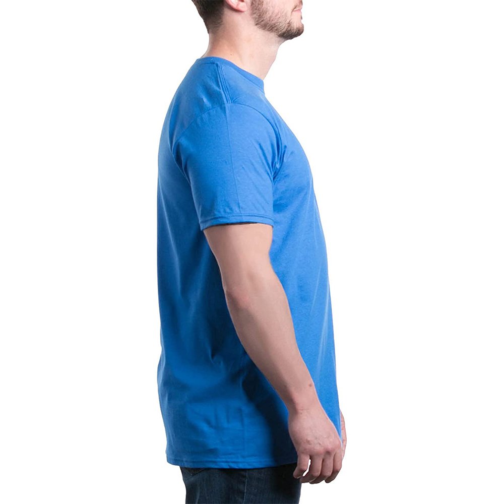 Wholesale Silk Screen Printed 100% Organic Cotton Street Wear Loose Fit Men's O-neck Short Sleeve Trendy T-shirt for Men