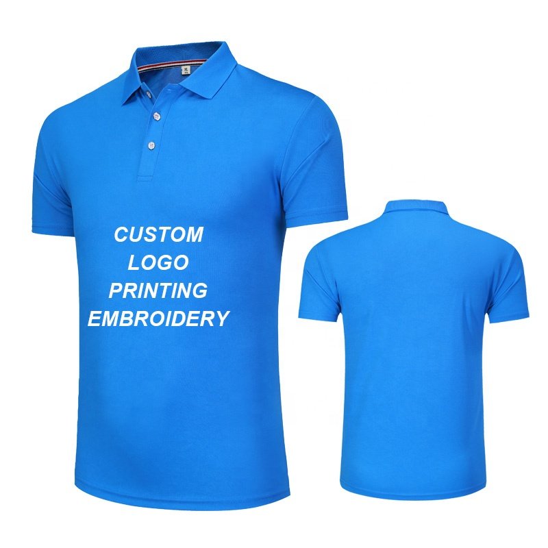 High Quality Mens Polo T Shirt Summer OUtdoor Workout original polo shirts Breathable Training Black O Neck Golf Polo Shirt
