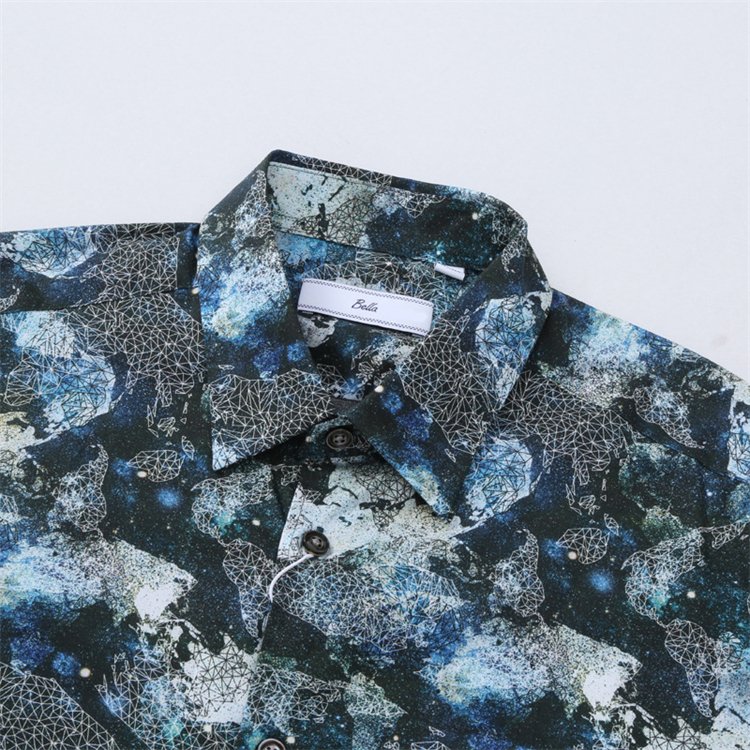 Men's spring and autumn long sleeve shirt cotton Italian fabric business casual jacket