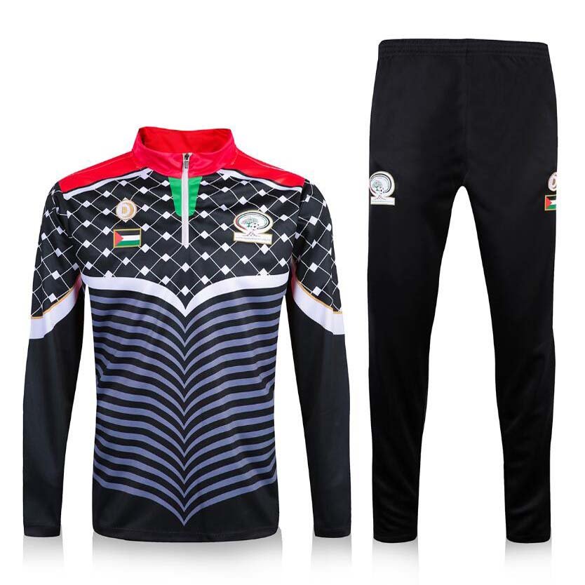 2024 Survetement Palestine black shirt tracksuit Palestino Futbol Camisa Tracksuit t-shirts