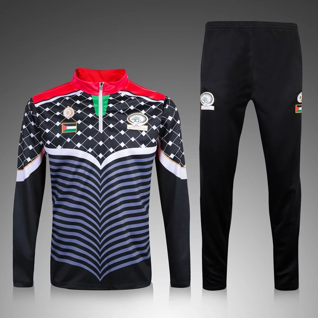 2024 Survetement Palestine black shirt tracksuit Palestino Futbol Camisa Tracksuit t-shirts