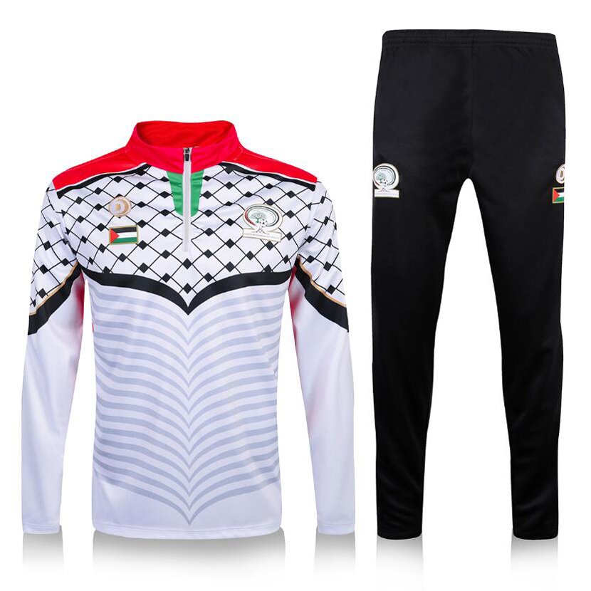 2024 Survetement Palestine black shirt tracksuit Palestino Futbol Camisa Tracksuit t-shirts
