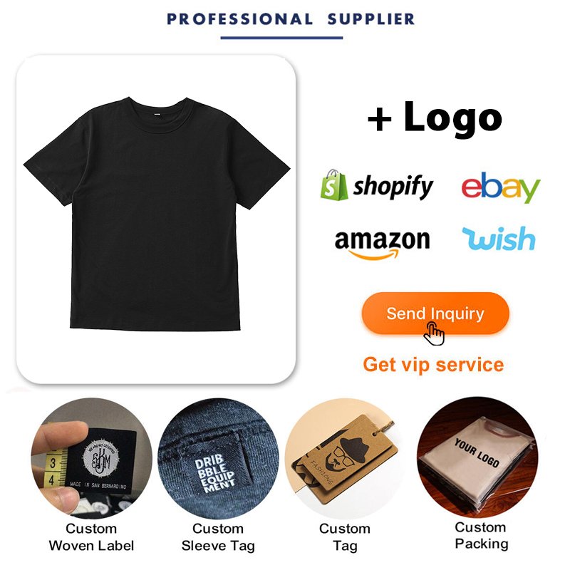 Customize Printing Logo Men'S T Shirt O-Neck Blank T-Shirt Oversize T-Shirt Man Plus Size Men'S T-Shirts