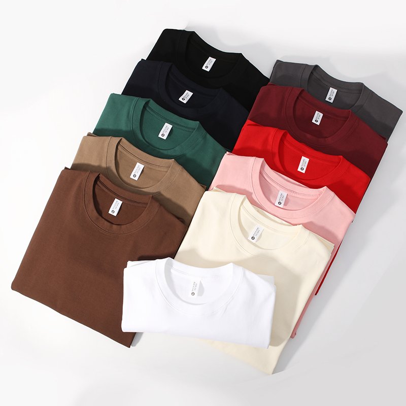 300gsm Luxury High Quality T shirt 100% Heavy Cotton T shirt Oversized T-shirt Custom Logo Heavyweight T-shirt