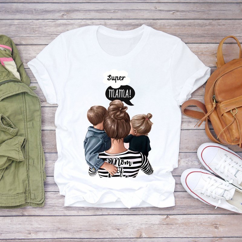 Custom leisure Cartoon T Shirt women tops Fashion Clothes Streetwear Vintage tee couple tops graphic printed short T-shirt