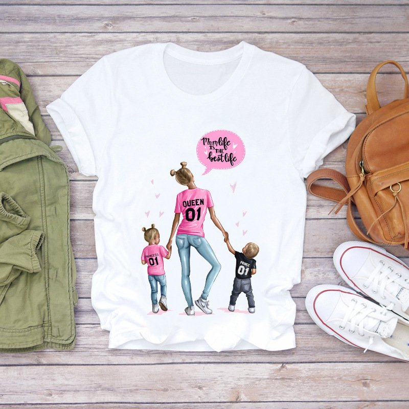 Custom leisure Cartoon T Shirt women tops Fashion Clothes Streetwear Vintage tee couple tops graphic printed short T-shirt