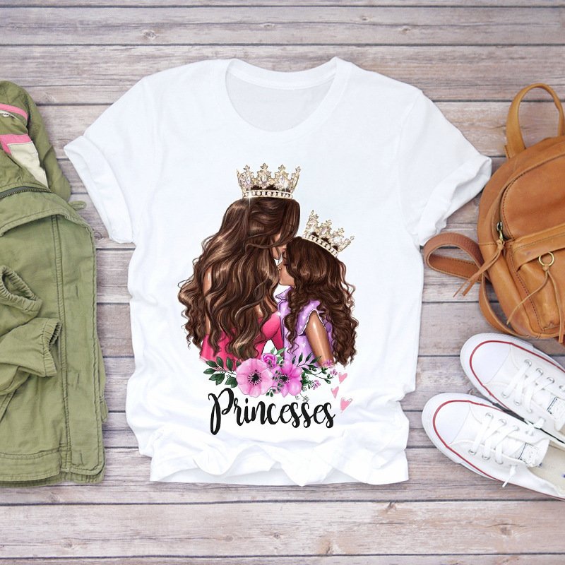 Custom leisure Cartoon T Shirt women tops Fashion Clothes Streetwear Vintage tee couple tops graphic printed short T-shirt