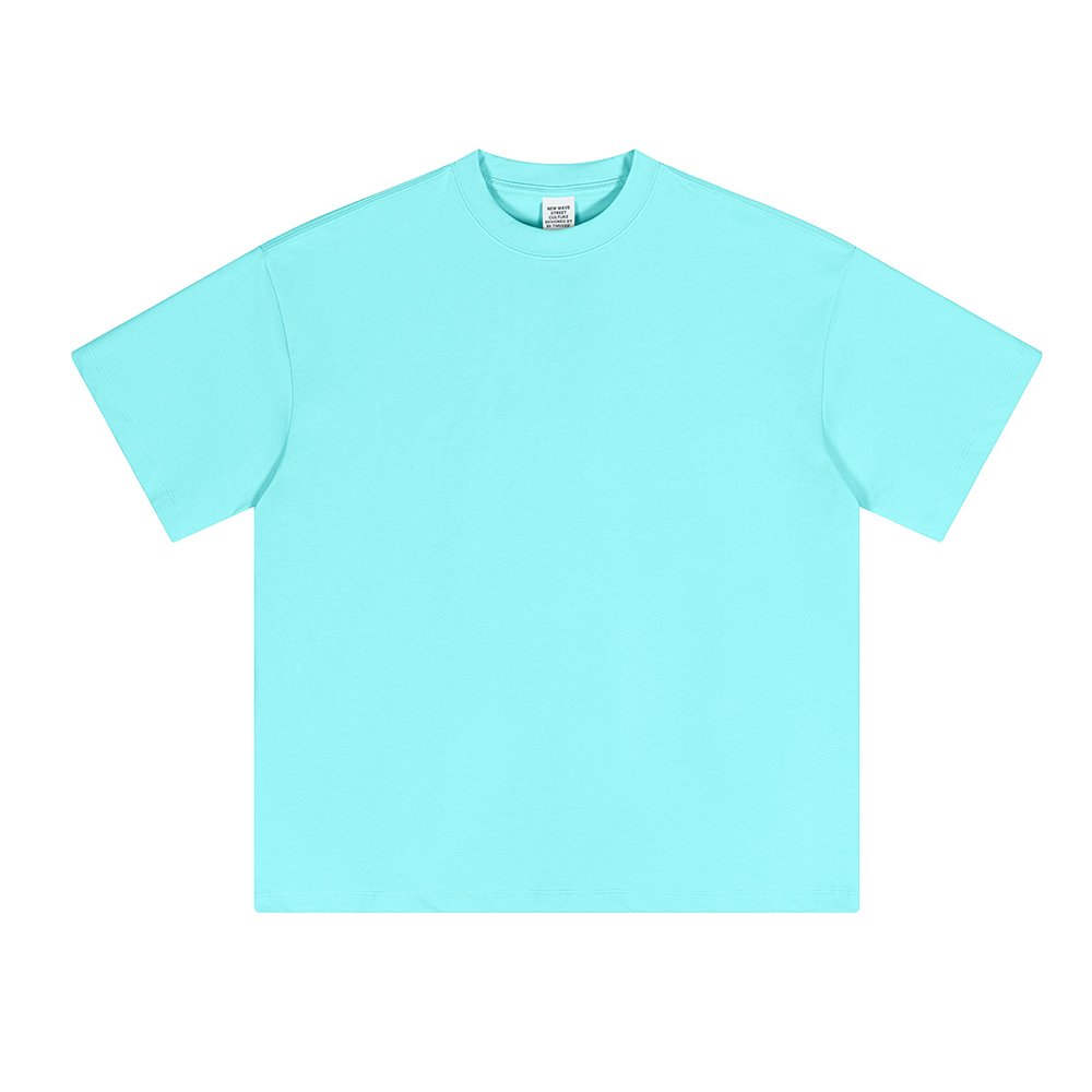 Yingling 230g ice cotton fabric t shirt Custom Logo oversized Sorona Men's T-Shirts Round neck blank running sport t shirt