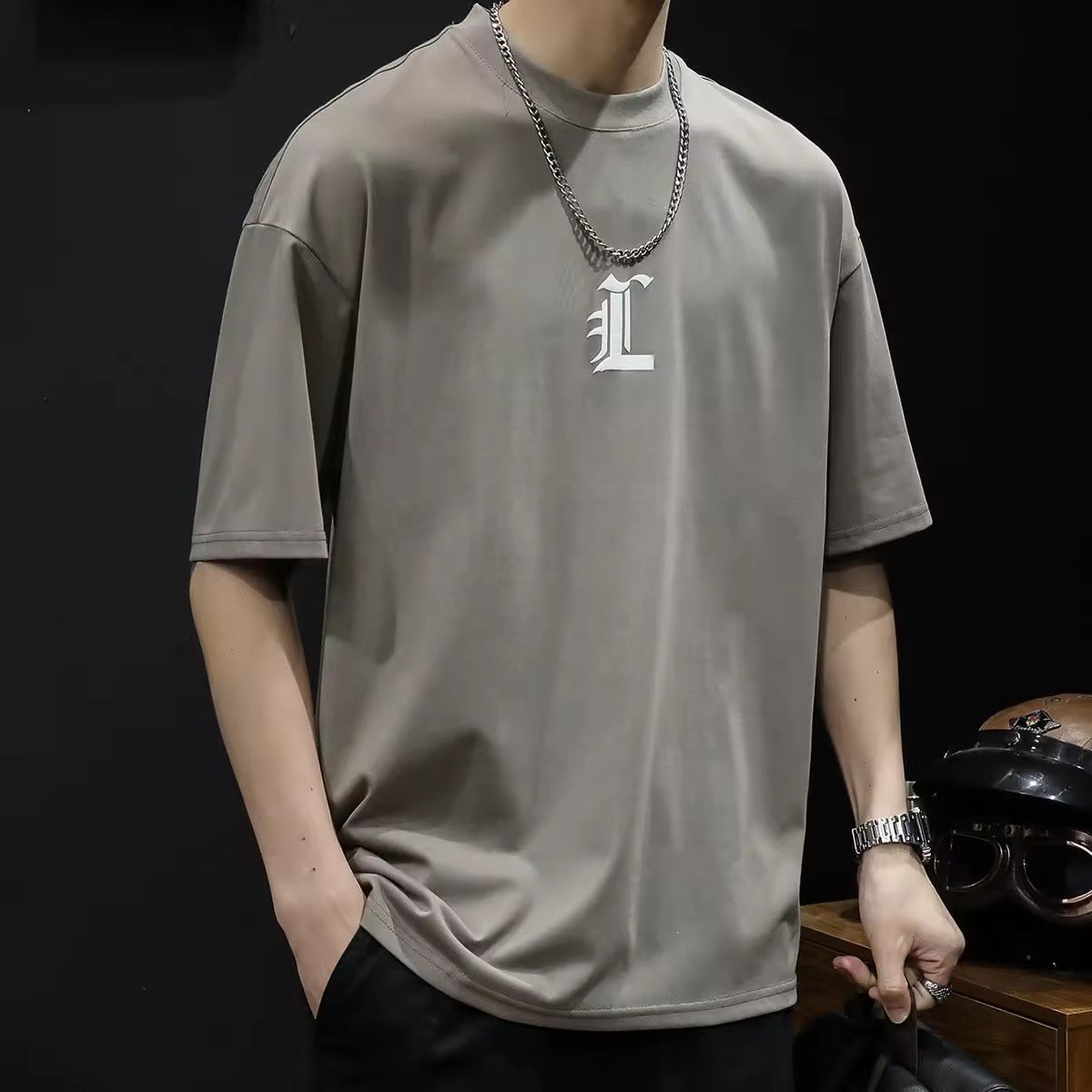 Mix and match size Color High quality 100% Cotton T-shirt Printed men's T-shirt