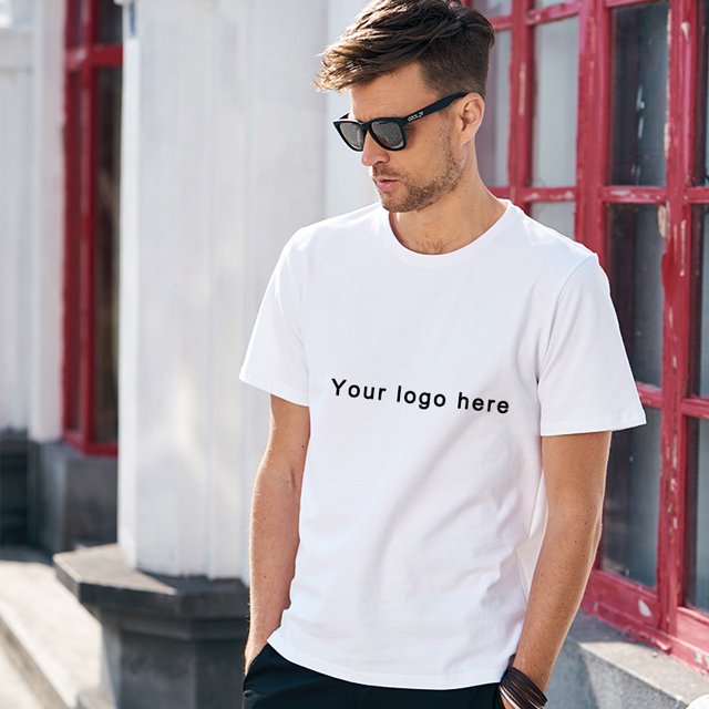 Wholesale custom kpop printing heavyweight custom 230g plus size blank short sleeve cotton men's t-shirts