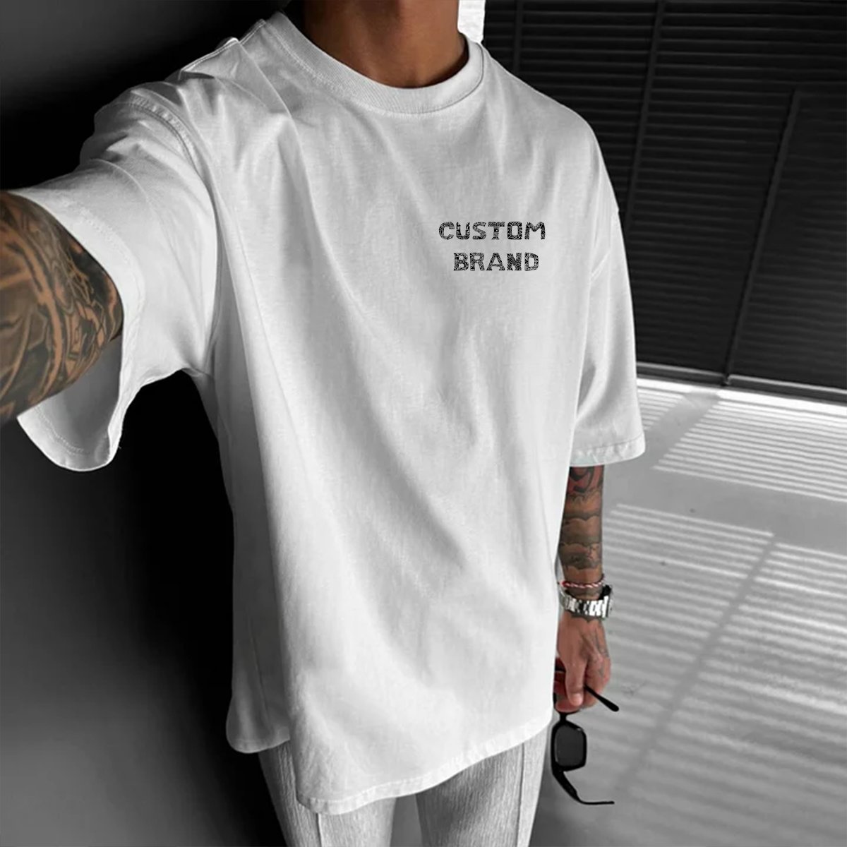 2024 high quality boxy oversized tshirt heavyweight custom t shirt for blank clothes print graphic men's t-shirts