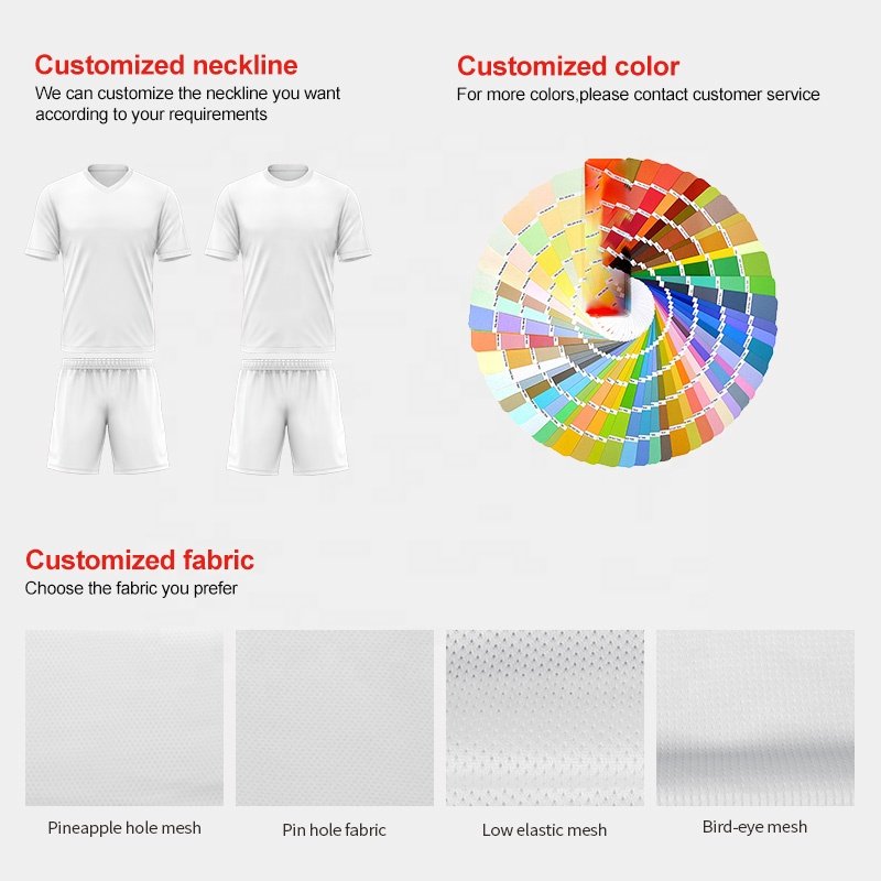 Sublimation original football shirt Custom club Team football t-shirts Breathable Soccer Uniform sports kits With Logo WO-X1003