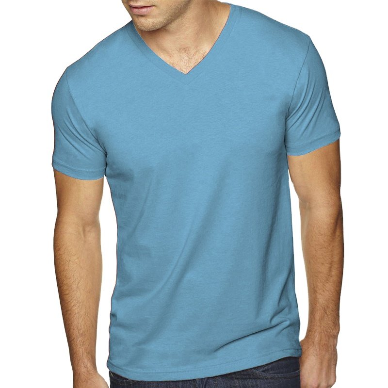 Wholesale clothing new product ideas 2021 men's t-shirts short sleeve V- Neck tshirt