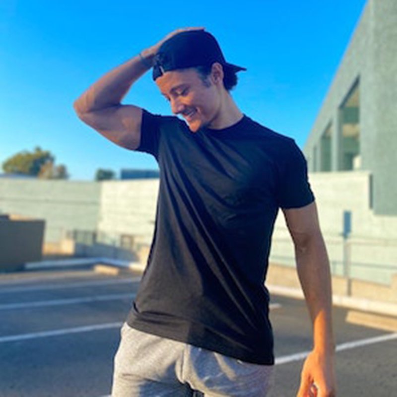Men's Regular Fit Crewneck Bamboo T Shirt made with breathable soft bamboo viscose fabrics with printing logos and private tags