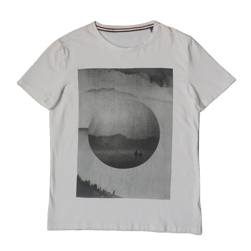 Plus Size Men's White Color T Shirt Plain Design Custom Printing Logo 100% Cotton 120-220 Gsm High Quality Casual Men's T Shirt