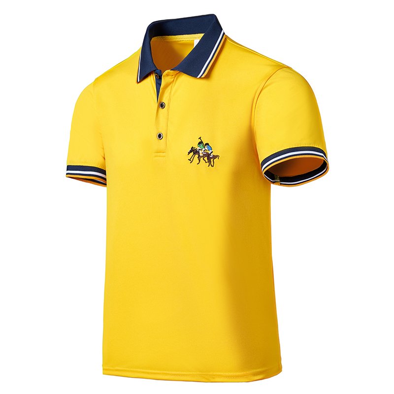 Low price wholesale short sleeve polo shirts high quality for men us embroidered men's polo collar t-shirts vintage golf shirts