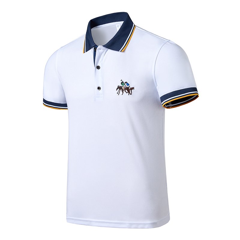 Low price wholesale short sleeve polo shirts high quality for men us embroidered men's polo collar t-shirts vintage golf shirts