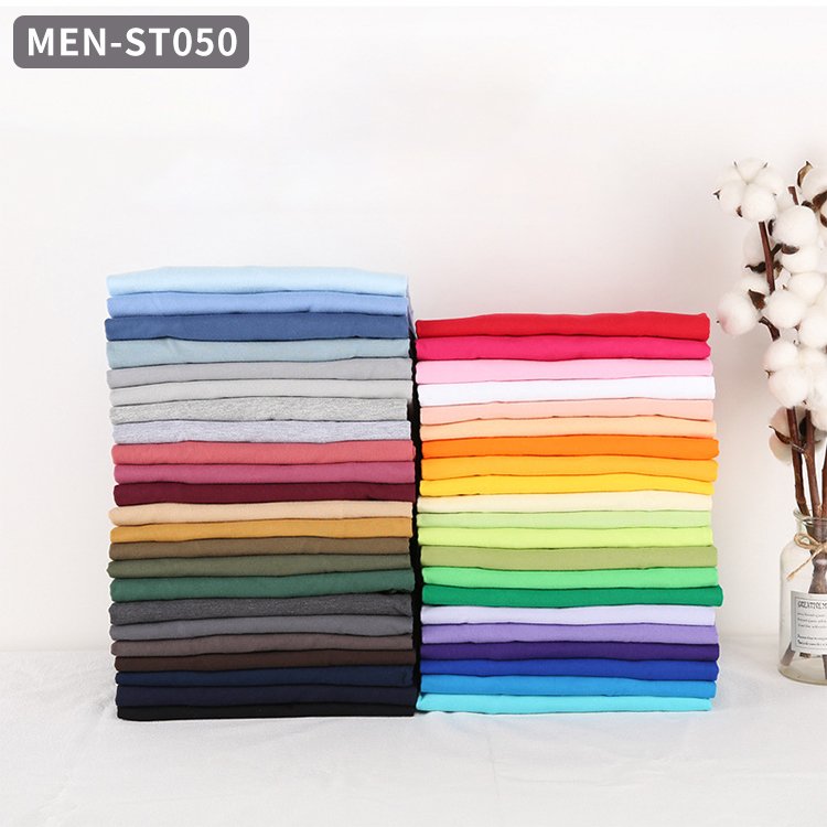 Custom Cotton O Neck T-Shirt Men's Short Sleeve Solid Color Quick Drying High Quality Plus Size Men's t-Shirts
