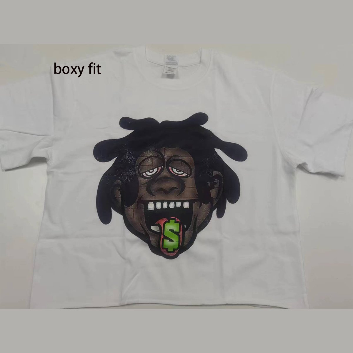 Custom Dtg Print Streetwear Graphic Tees Tshirt boxy fit t shirt Mens Vintage T Shirts boxy fit cropped Washed Color t-shirt
