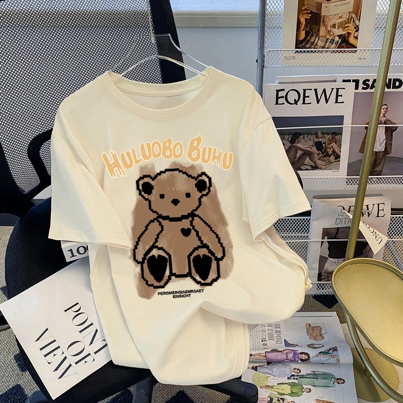 Best selling Womens T Shirts Fashion Pattern cotton T Shirt For Custom Printing Short Sleeve Crew Neck shirt woman clothes
