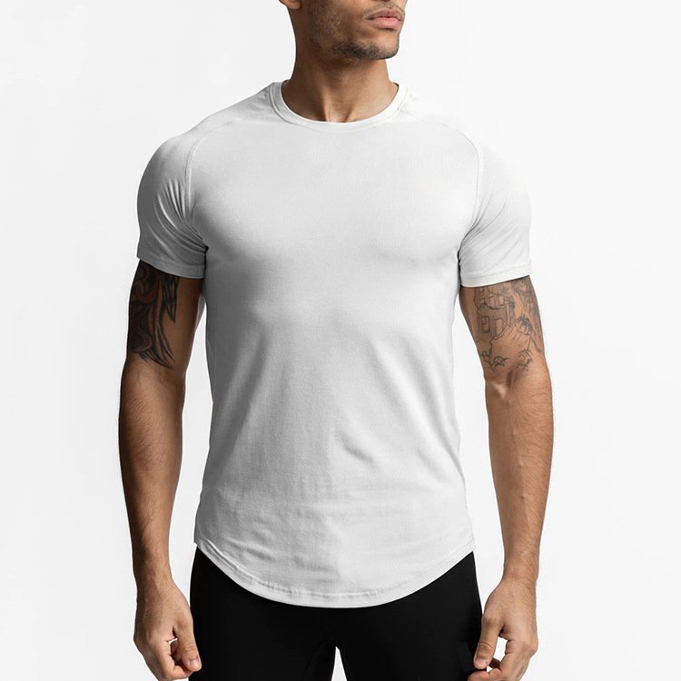 Wholesale custom summer high quality 95%cotton training&jogging wear quick dry breathable sport men's t shirt