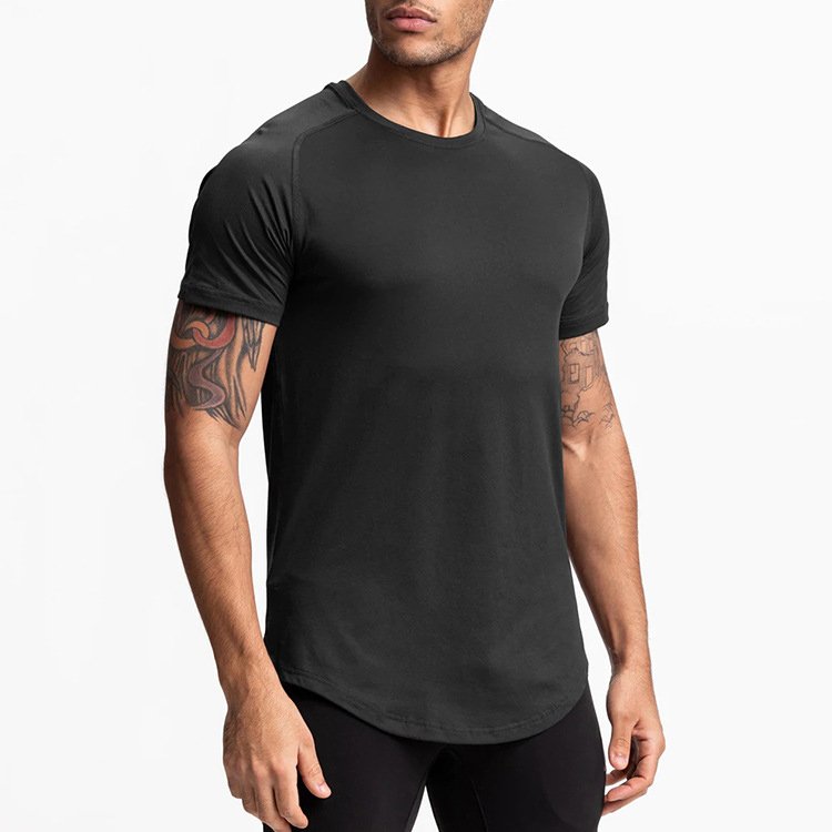 Wholesale custom summer high quality 95%cotton training&jogging wear quick dry breathable sport men's t shirt