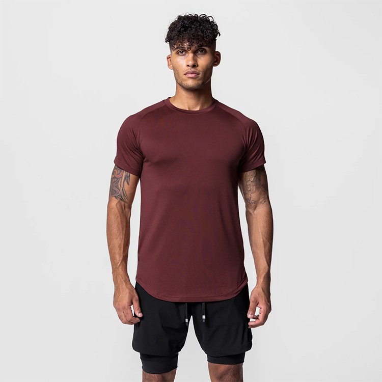 Wholesale custom summer high quality 95%cotton training&jogging wear quick dry breathable sport men's t shirt