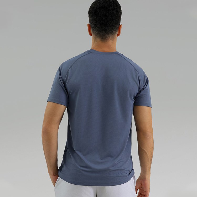 Customization Men's Sports Round Neck Short Sleeve Fitness Gym Lulu Casual Metal Vent Tech Shirts Men's t-Shirts Men's Shirts