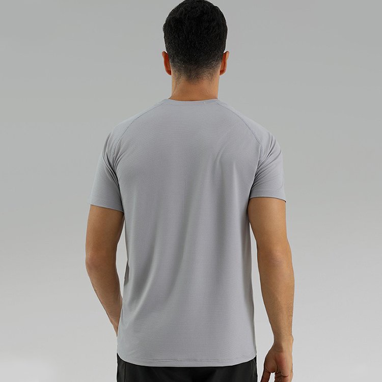 Customization Men's Sports Round Neck Short Sleeve Fitness Gym Lulu Casual Metal Vent Tech Shirts Men's t-Shirts Men's Shirts