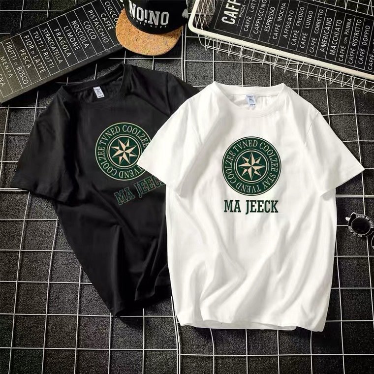 2023 summer new men's short sleeve T-shirt foreign trade Korean version of fashion casual men's T-shirt bottoming shirt cross-bo