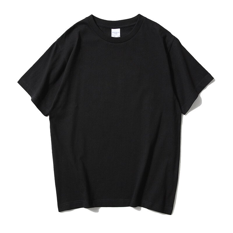 Custom Print Short Sleeve Heavyweight T-Shirt 240Gsm 100% Cotton Oversized Printed Embroidered T-Shirt Plus Size Men'S T-Shirts