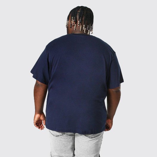 Custom Big And Tall Thick Men's T-Shirts 300 GSM Heavy Cotton Tee Tops Big Size Men Tshirt Pullover Plus Size T-Shirts
