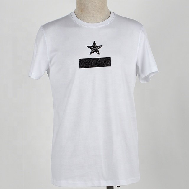 Mens tshirt for new solid color t-shirt black and white 100% cotton t-shirts summer mens t shirt cotton tshirt with printed