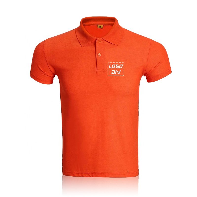 Custom Polo t-Shirts Unisex Plain 100% Cotton Wholesale Short Sleeve t-Shirts Men's Polo Shirt Blank