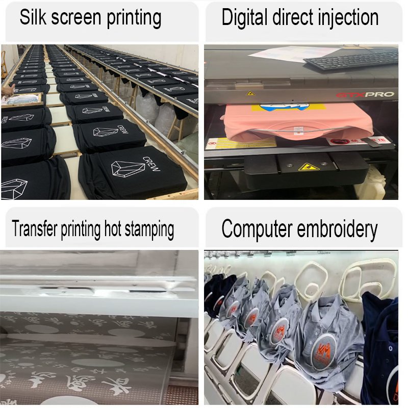 High-end men's T-shirt customized logo printing golf casual breathable T-shirt cotton T-shirt